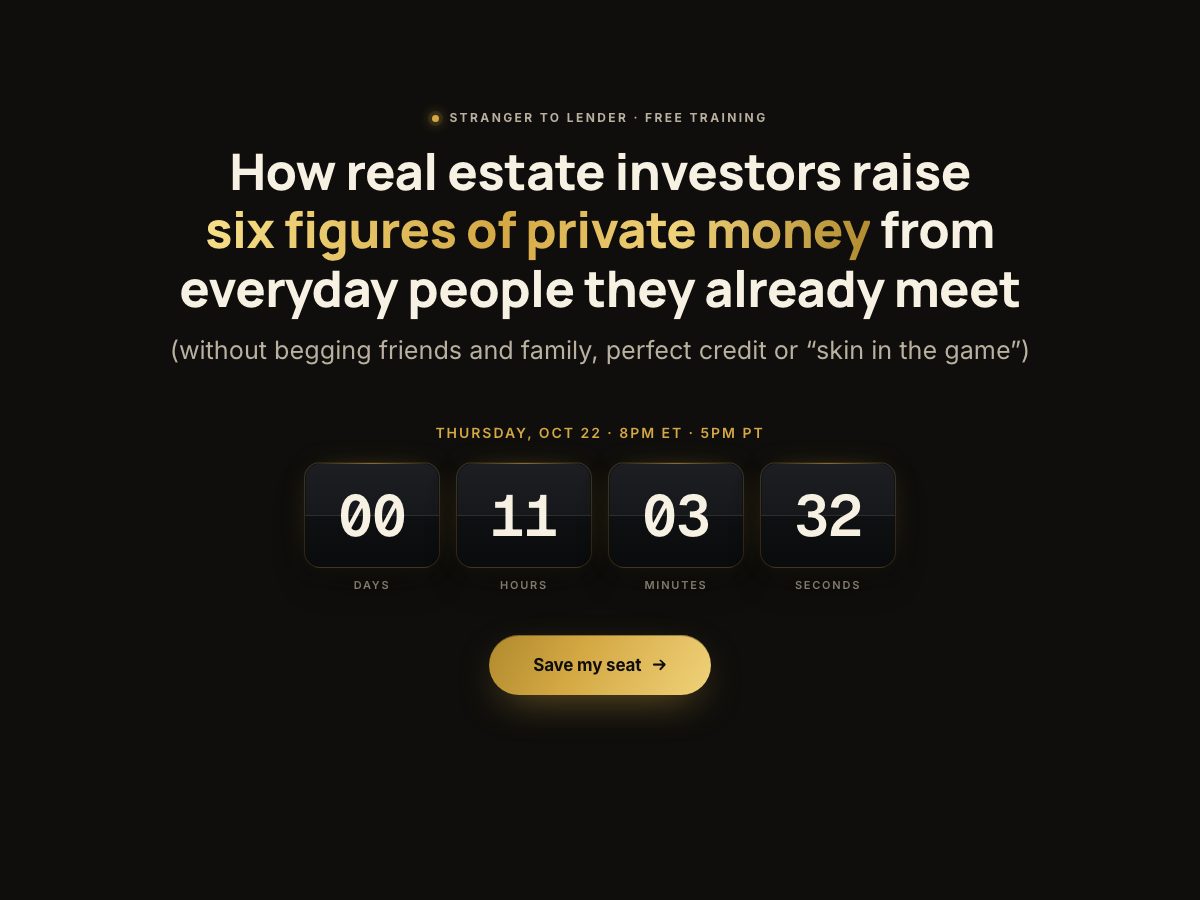 Registration page preview